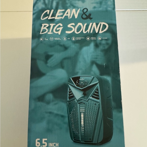 Greatnice Black Wireless Speaker with Microphone Karaoke Machine - Picture 9 of 10